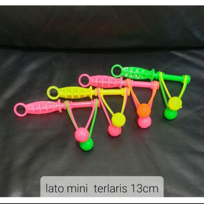 Mainan lato lato gagang mini 13cm