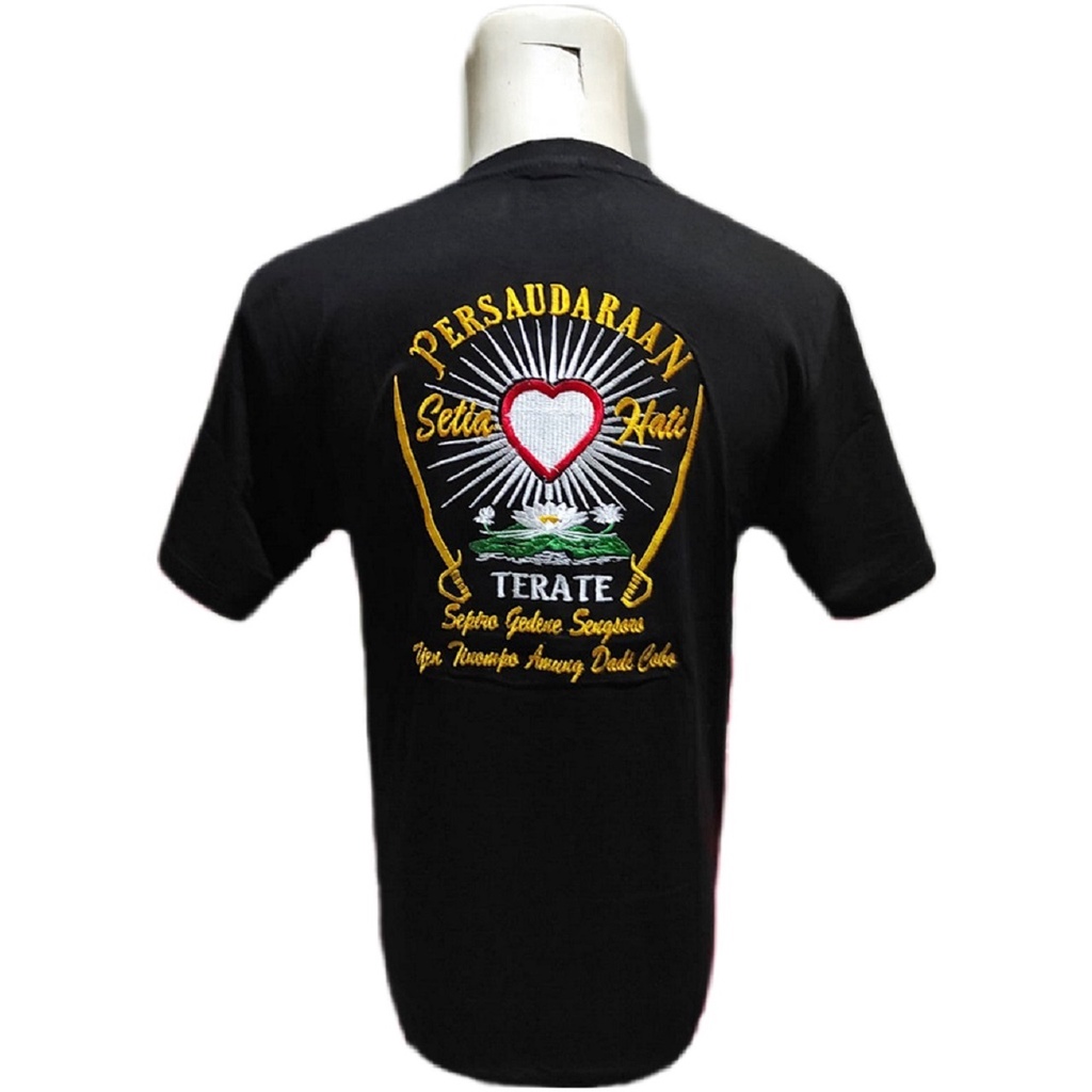 Kaos PSHT Bordir Computer Katun Carded HNF Tebaru - Baju Pria SH Terate Distro