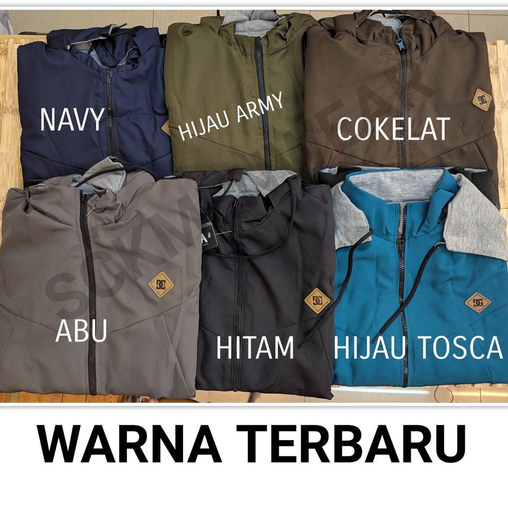 Jaket Pria VLK Bolak Balik Resleting Luar Parasut Dalam Katun Halus / PakaianCowok ukuran L-XXL (JUMBO) - sckmenwear GROSIR