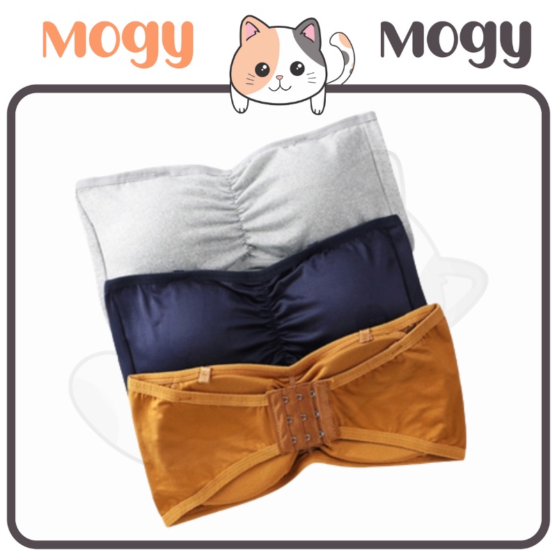 MOGYMOGY BRA537  Bra Kemben motif serut Pakaian Dalam Wanita Kemben Bandeau Crop