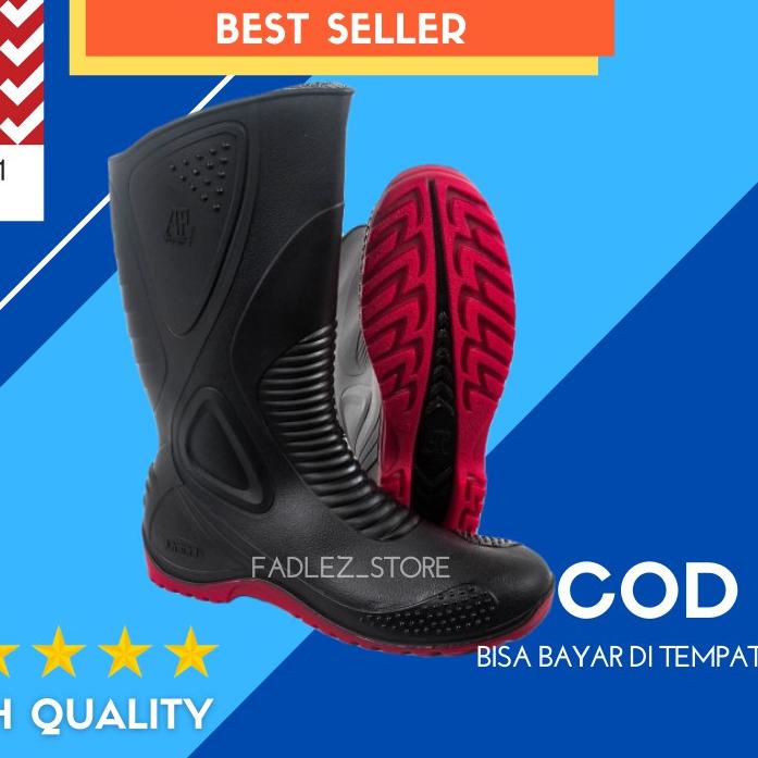◙ Sepatu Boot Motor Pria Spatu Boots Panjang Bot Motorbike Bots Pria Ap But Karet ➼