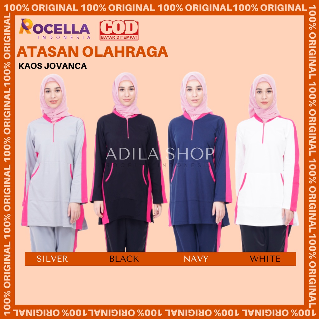 [BISA COD] Rocella Kaos Tunik Jovanca/Kaos Olahraga/Kaos Tunik Olahraga/Kaos Training/Baju Olahraga