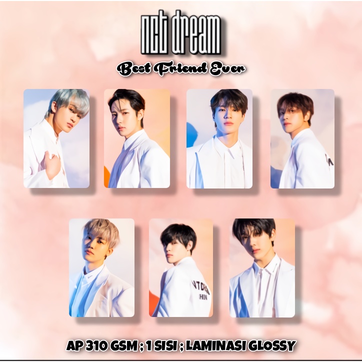 Photocard NCT Dream Best Friend Ever Unofficial 1 Set  (7 pcs)