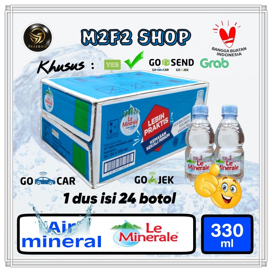 

Air Mineral Le Minerale Botol Mini Pet - 330 ml Kemasan Karton (Khusus Bluebird/Gosend/Grab)