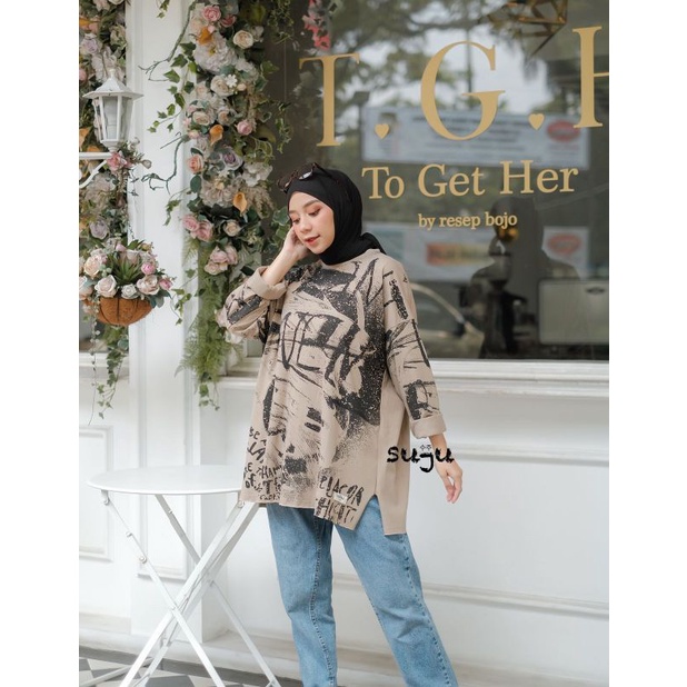 EVEN BLOUSE KAOS OVERSIZE BY SUJU