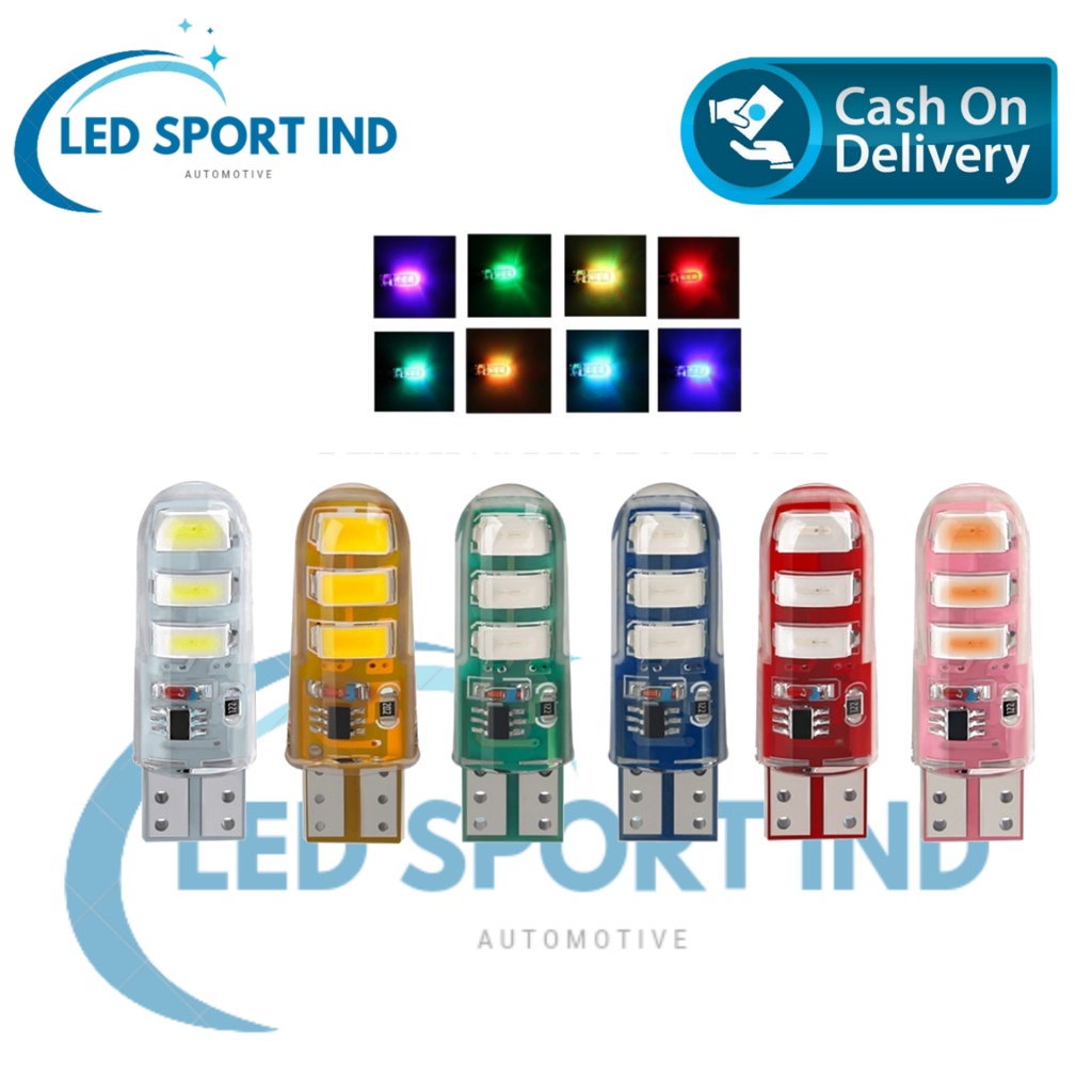 4 PCS Lampu Sen Led Jelly Kedip 6 Mata Lampu Sein Variasi