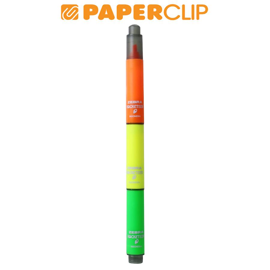 

HIGHLIGHTER ZEBRA ROCKETEER @3 YELLOW GREEN ORANGE