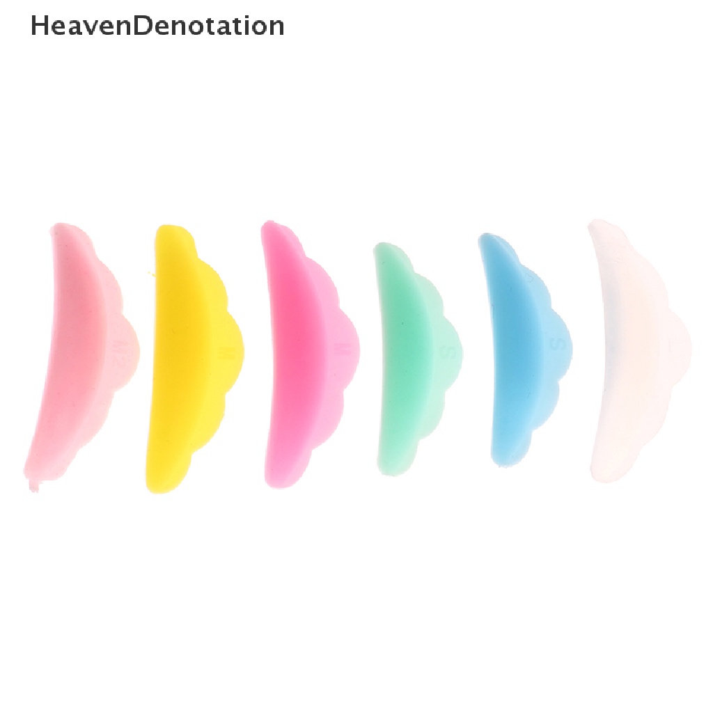 [HeavenDenotation] 5pasang Lash Lift Lifg Curlers Curl Silicone Shields Pads Multicolor Reusable HDV