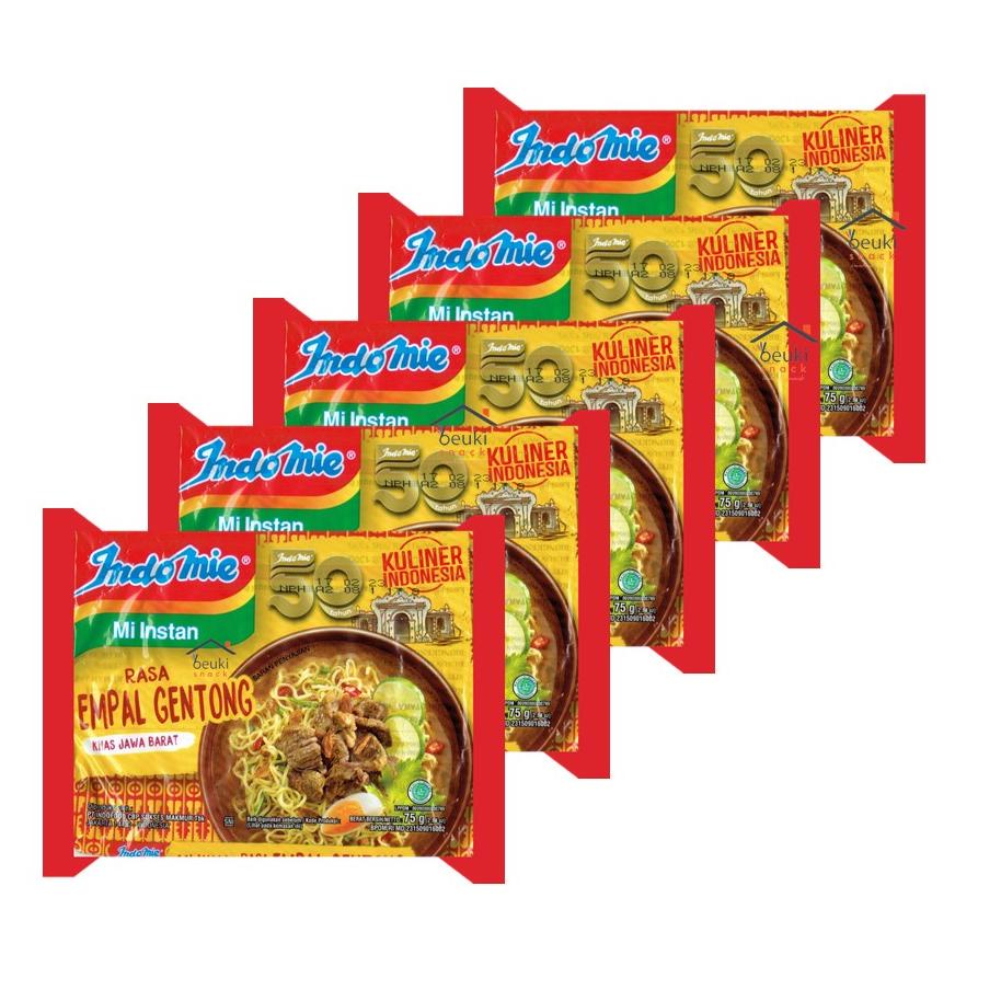 

Stok banyak 5PCS Indomie Kuliner Indonesia Kuah Empal Gentong Khas Jawa Barat 03H