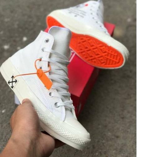 ♚ Sepatu Converse 70s High X Off White Cream Premium ➳
