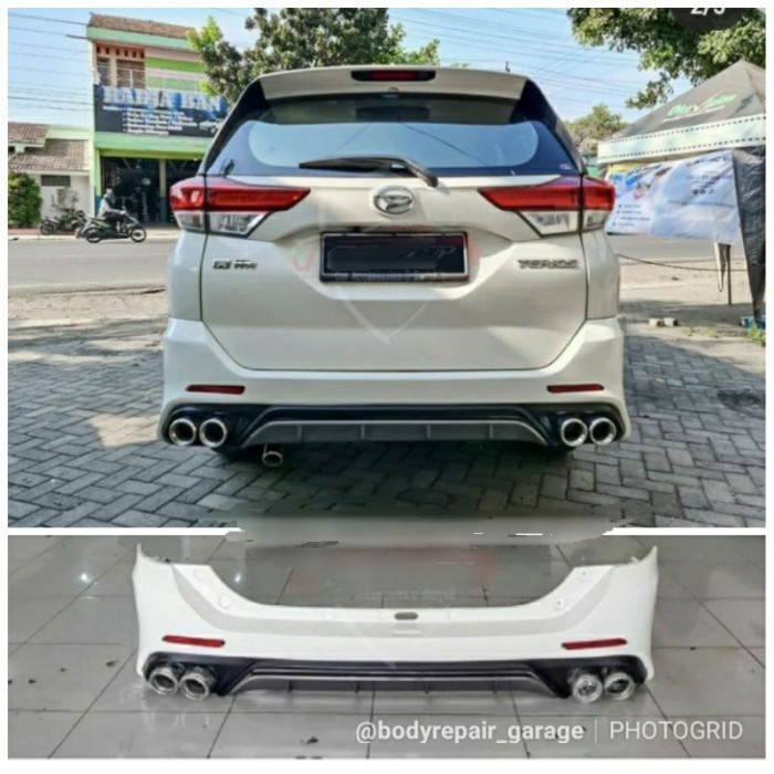 Bokit Full Bumper Belakang All New Rush Terios 2020 2022