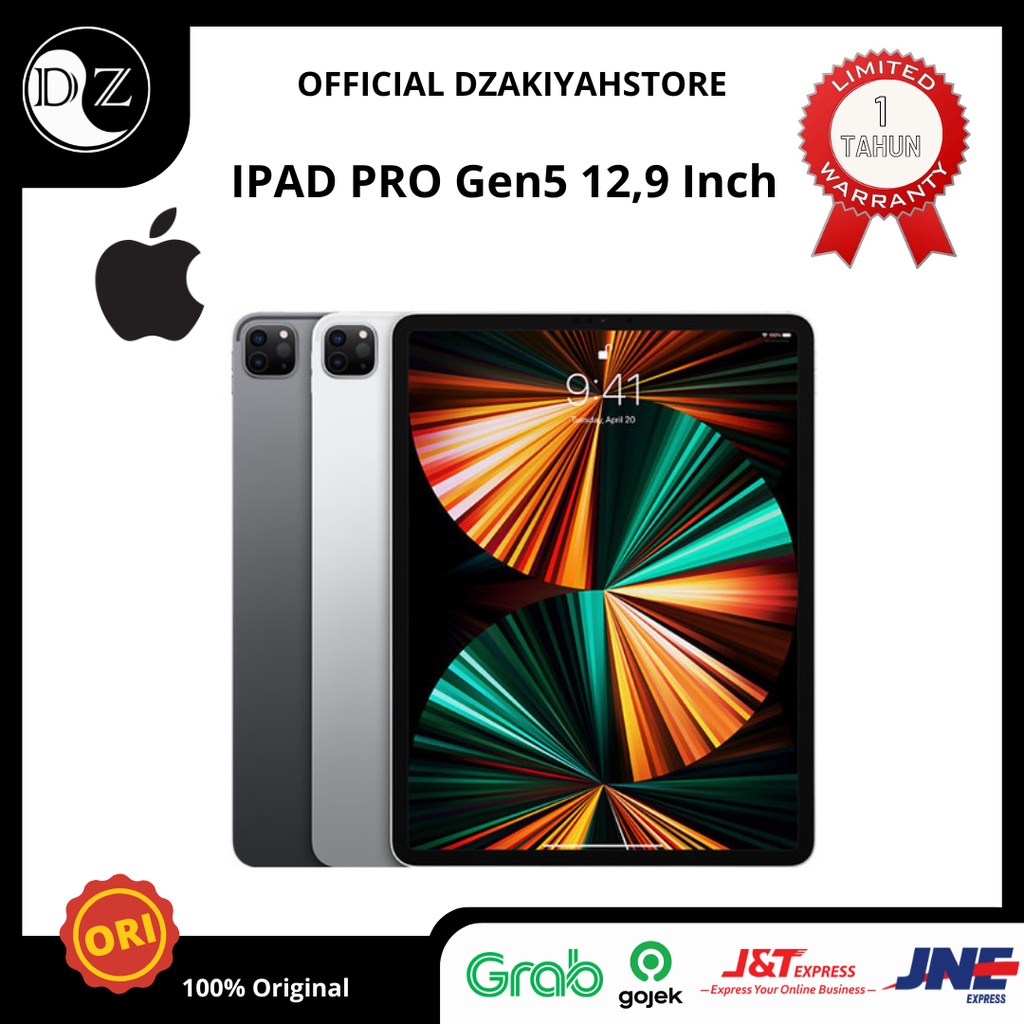 IPAD PRO M1 Gen5 12,9" 256gb GARANSI 1Tahun RESMI SECOND LIKENEW WIFI
