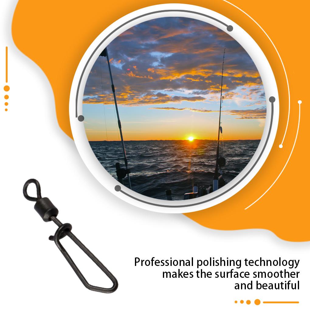 Huit 20 Pcs Memancing Snap Putar Rolling Ikan Konektor Berbentuk 8 Snaps Fishings Terminal Tackle Fishes Putar Aksesori