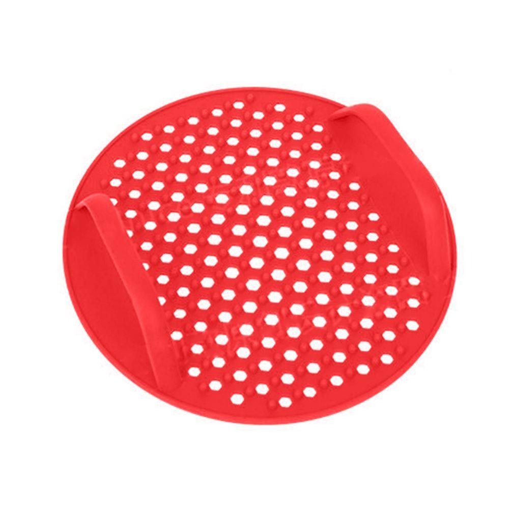 SOLIGHTER Round Silicone Liners Grill Pot Tray Reusable Pizza Plate AirFryer Accessories Baking Basket