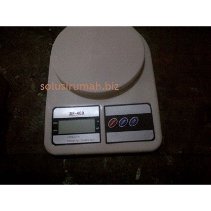 TIMBANGAN DIGITAL 10KG pvc kue plastik a 0,1g DAPUR 10kg duduk putih