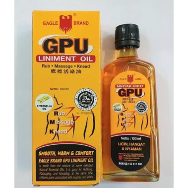 ^ KYRA ^ GPU Minyak Urut Pijat Liniment Oil Rub Massage Knead Dari Cap Lang