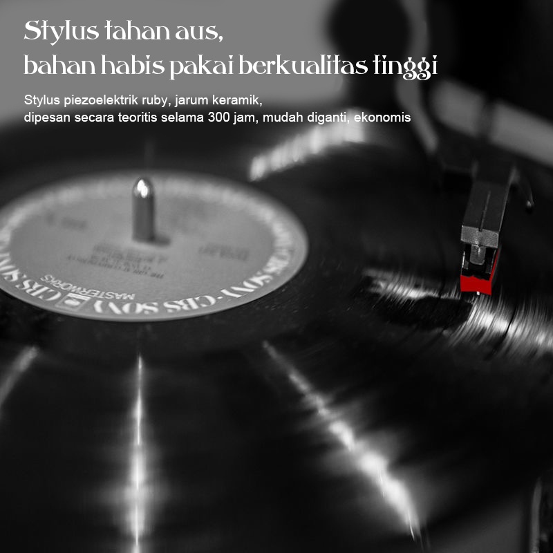 Player Music Turntable With Bluetooth USB/Pemutar Piringan Hitam Vinyl Record