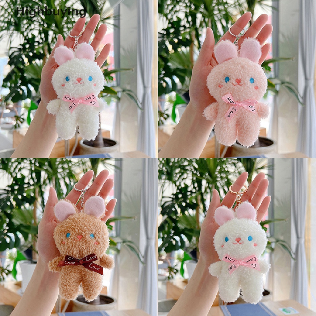 Hbid Lovely Rabbit Plush Doll Kartun Bunny Mainan Mewah Hewan Lucu Gantungan Kunci Tas Liontin Kartun Hadiah Ulang Tahun Glory