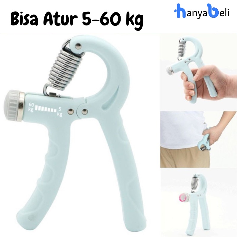 HBM Hand Grip Alat Gym Fitness Otot Lengan 5-60 Kg Latihan Otot Tangan