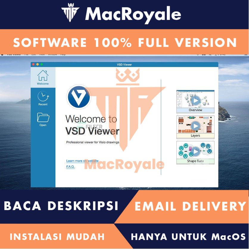 [MacOS] VSD Viewer Full Version Lifetime Full Garansi