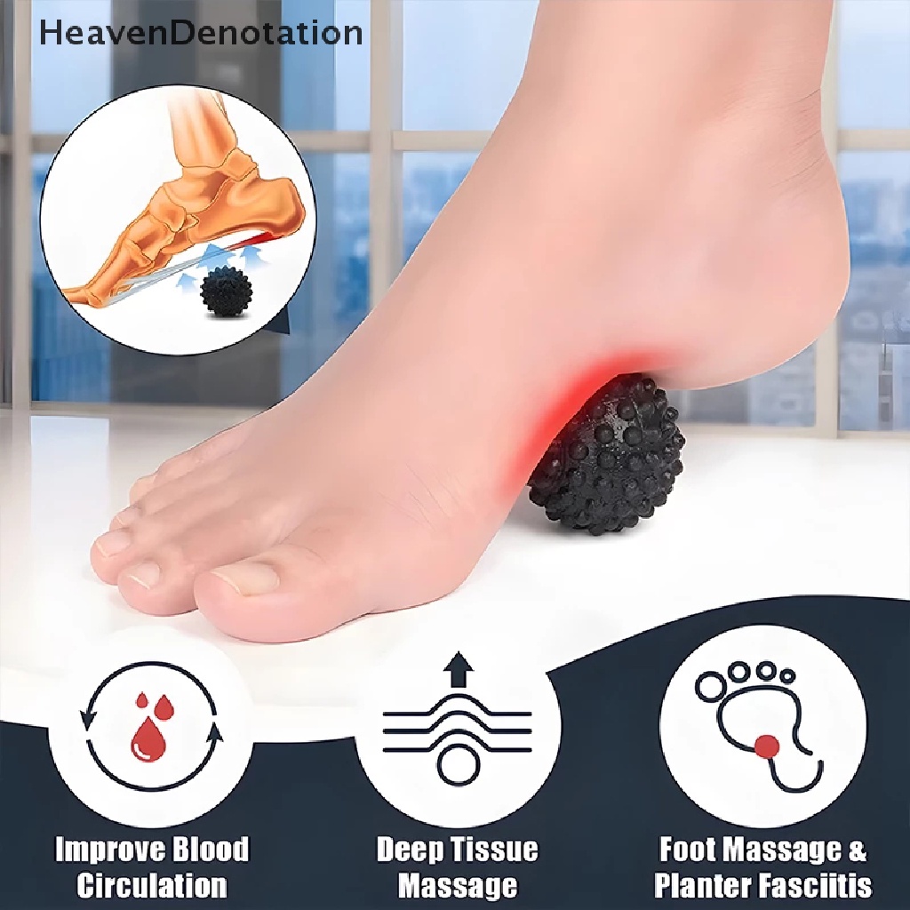 [HeavenDenotation] Fascia Massage Ball Fitness Massage Ball Roller Trigger Point Untuk Leher Bahu Tangan Kaki Relaksasi Nyeri Otot HDV