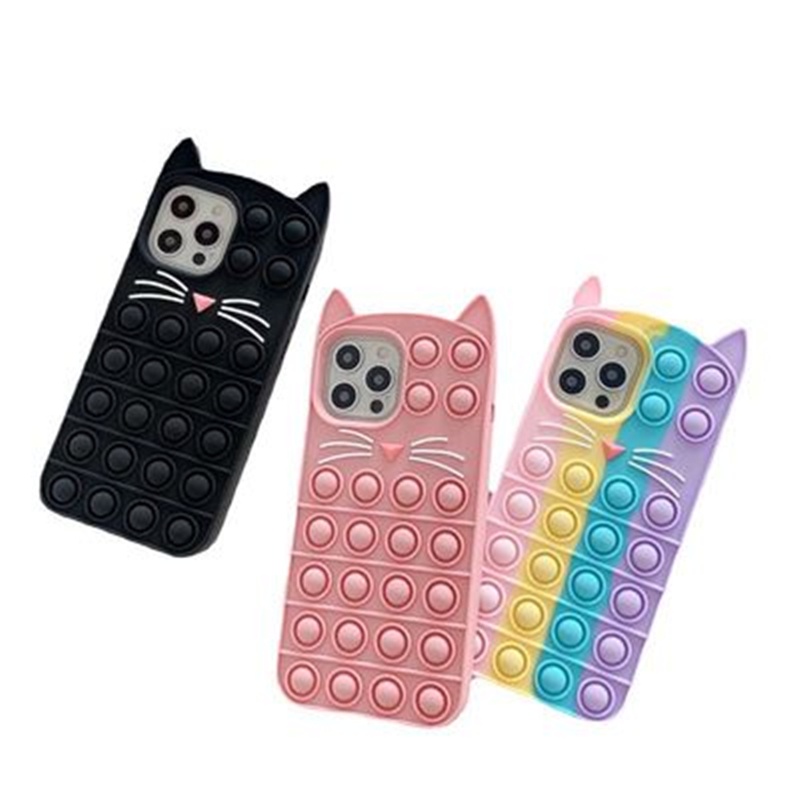 Princess Phone Pop it Rainbow Fidget Case IPHONE XR CASING IP XR ANTI CRACK