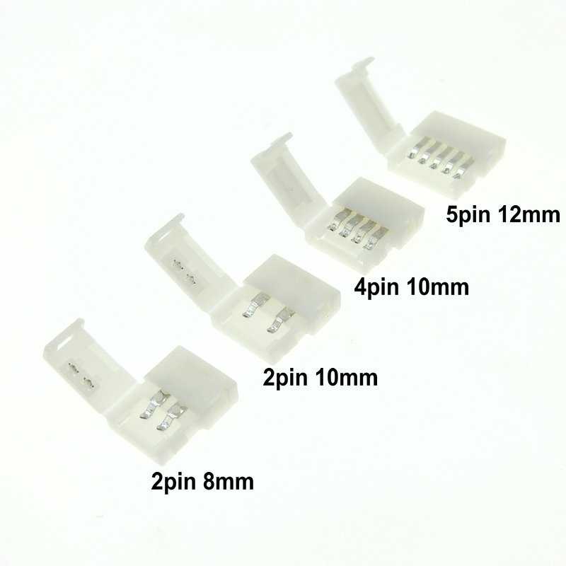 (BISA COD) FTIHSHP Konektor Lampu LED Strip Lamp Connector 4 Pin 10mm