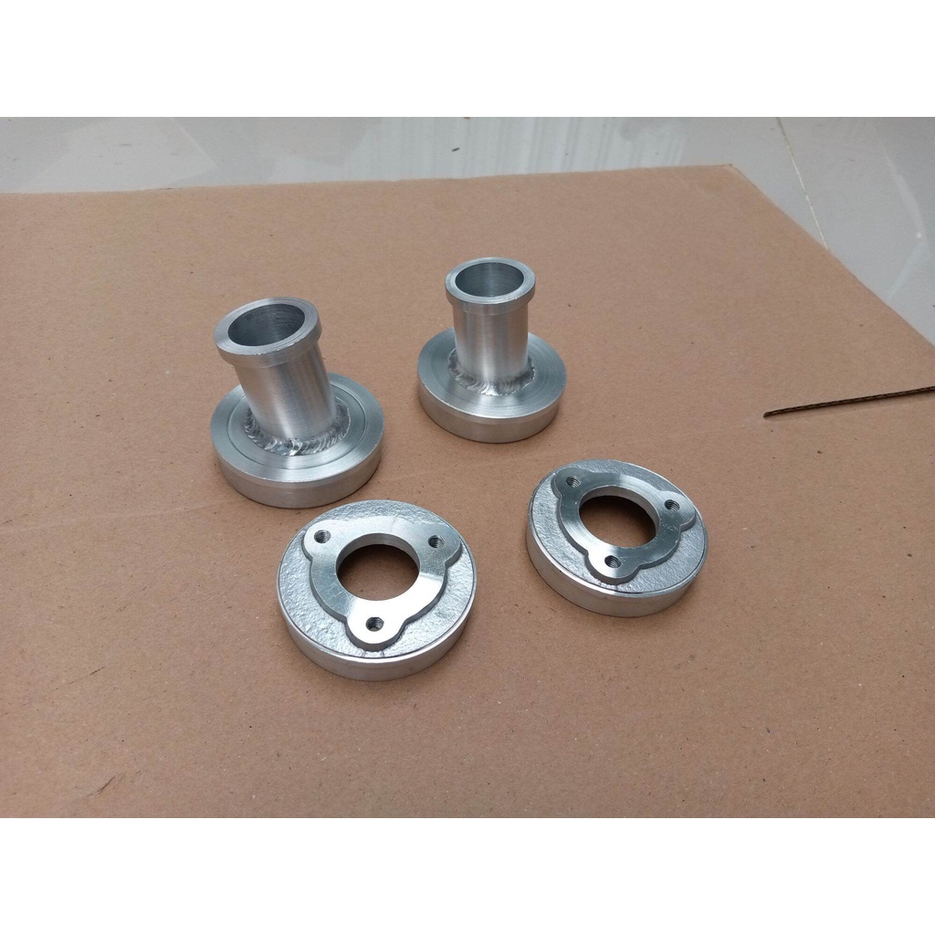 tutup depan belakang silencer knalpot ninja 2 tak racing fiz r satria rx king bahan aluminium dop co