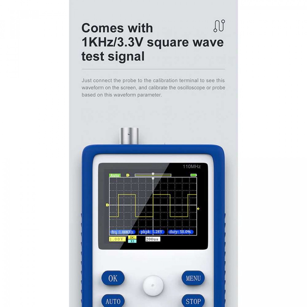 Digital Oscilloscope Handheld Portable 110MHz 500MS/s