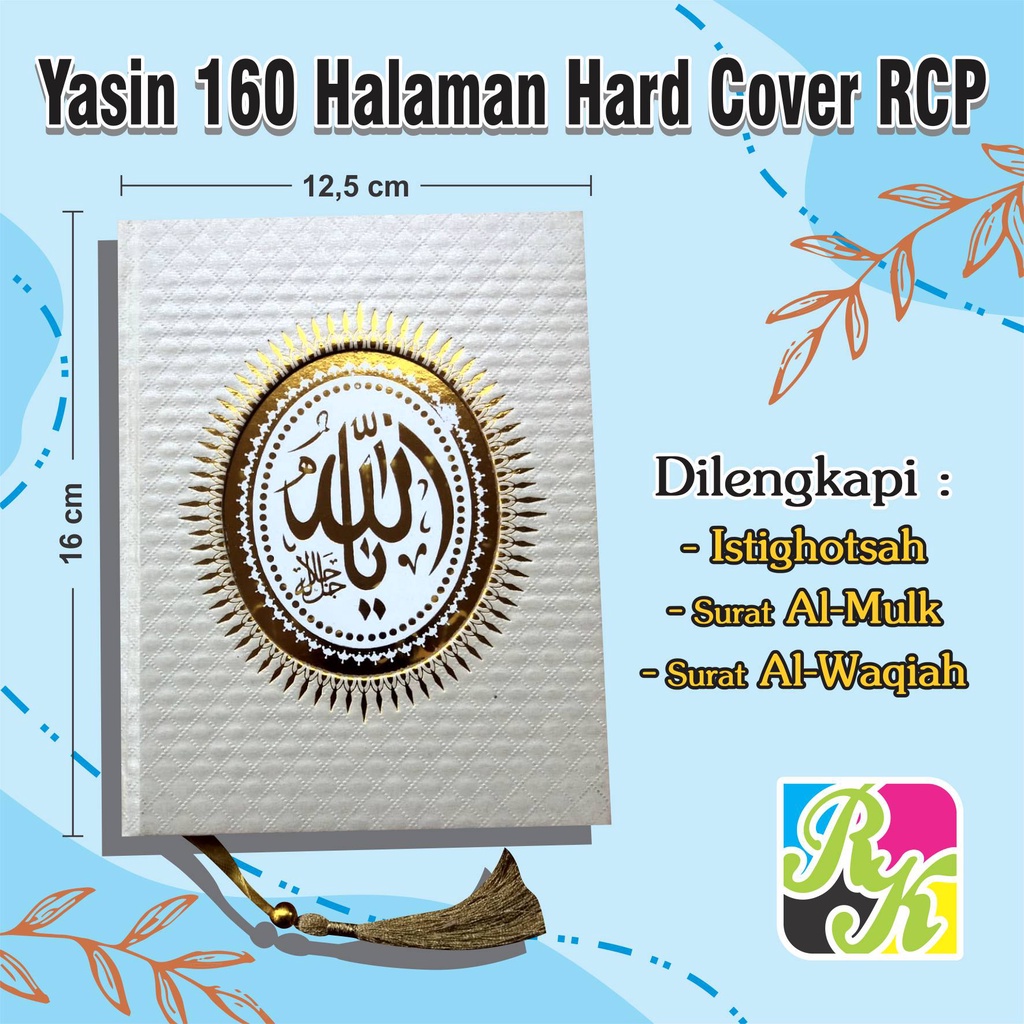 Cetak Yasin Dan Tahlil Hard Cover Bahan Rcp Isi 160 Halaman Diilengkapi Sisipan