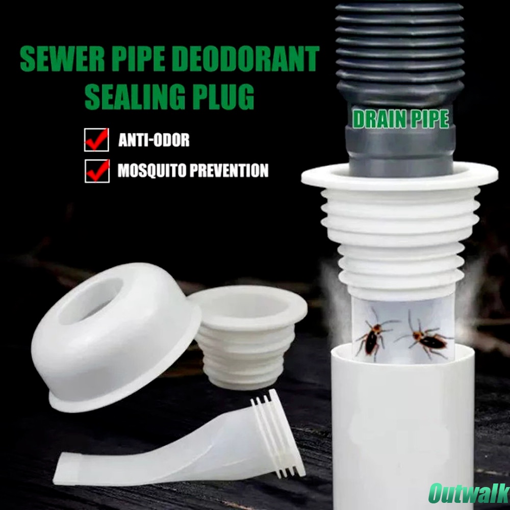 ღ Silikon Drain Inti Pipa Saluran Pembuangan Anti Bau Seal Plug Saluran Pembuangan Serangga Kontrol Saringan Bau Proof Filter Floor Drain Stopper aksesoris Kamar Mandi