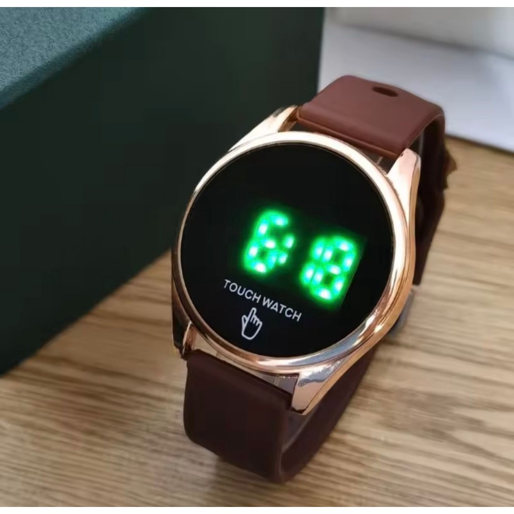 PA Jam Tangan LED Digital Pria Wanita Rubber Electronic Fashion Couple Anak Remaja Import Premium RM074