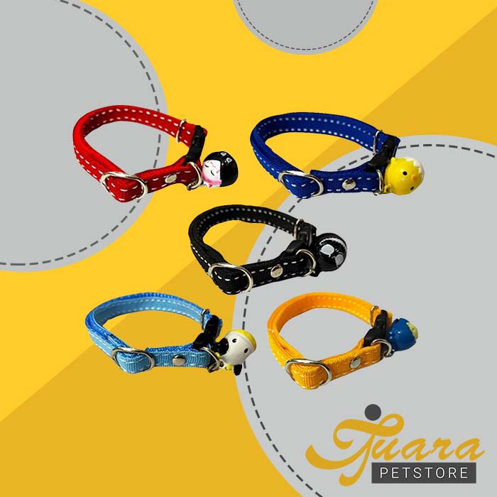 Kalung Kucing Anjing Kelinci Musang Bel Polos Boneka