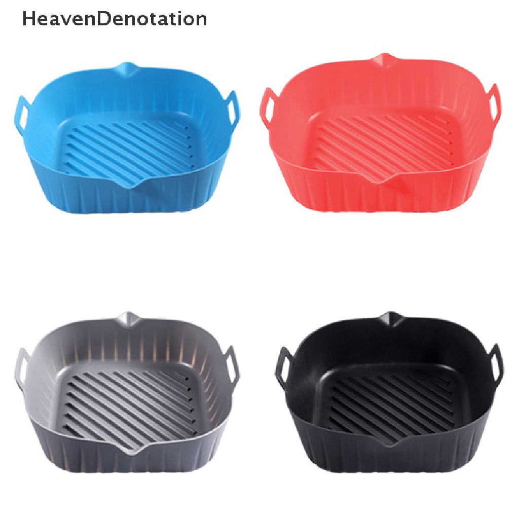 [HeavenDenotation] 1pcs Air Fryer Silicone Pot Air Fryer Basket Liner Anti Lengket Oven Baking Tray HDV