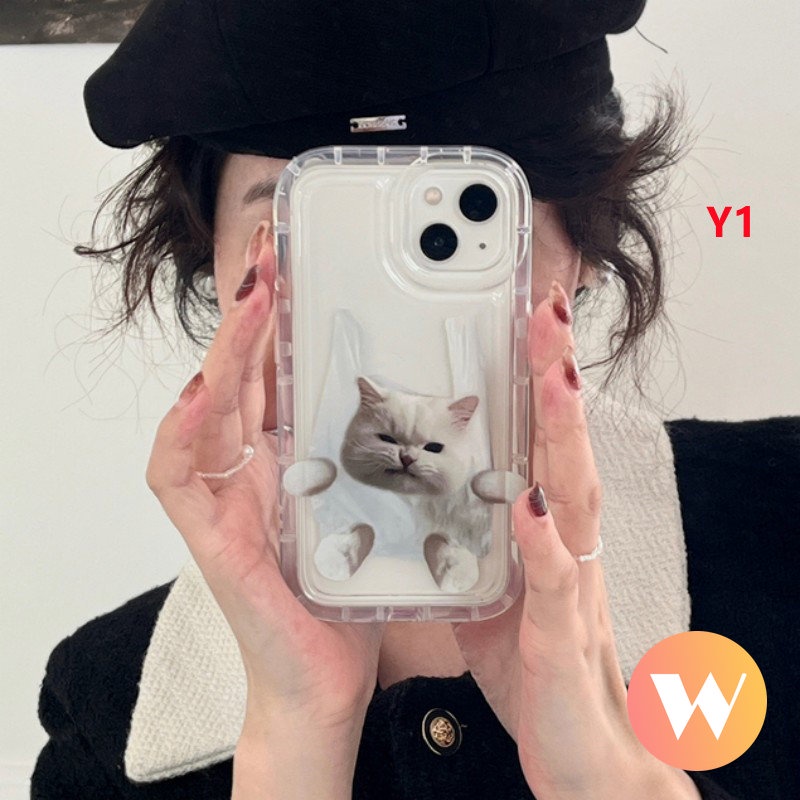 Casing Xiaomi Redmi 9A A1 10A 9T 10 9C NFC Redmi Note10 Note 11 10 10s 9 11s Note10s Note9 Note11 Transparan Lucu Lucu Kartun Kucing Anjing Shockproof Airbag Couple Soft TPU Case