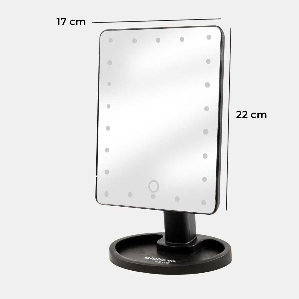 Biutte.co Cermin Make Up Mirror 22 LED Light