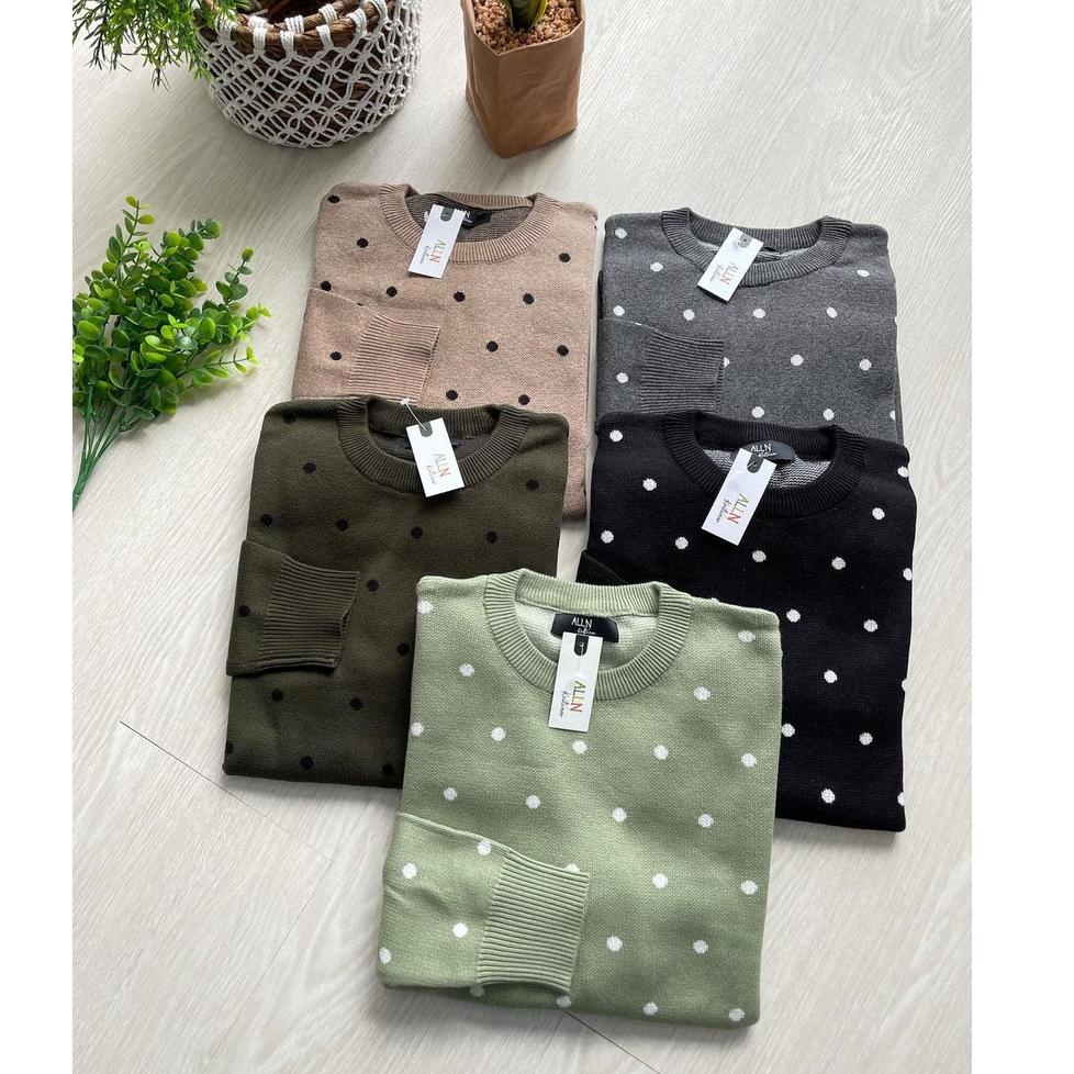 TERLARIS Knitwear polka By alln.knitwear