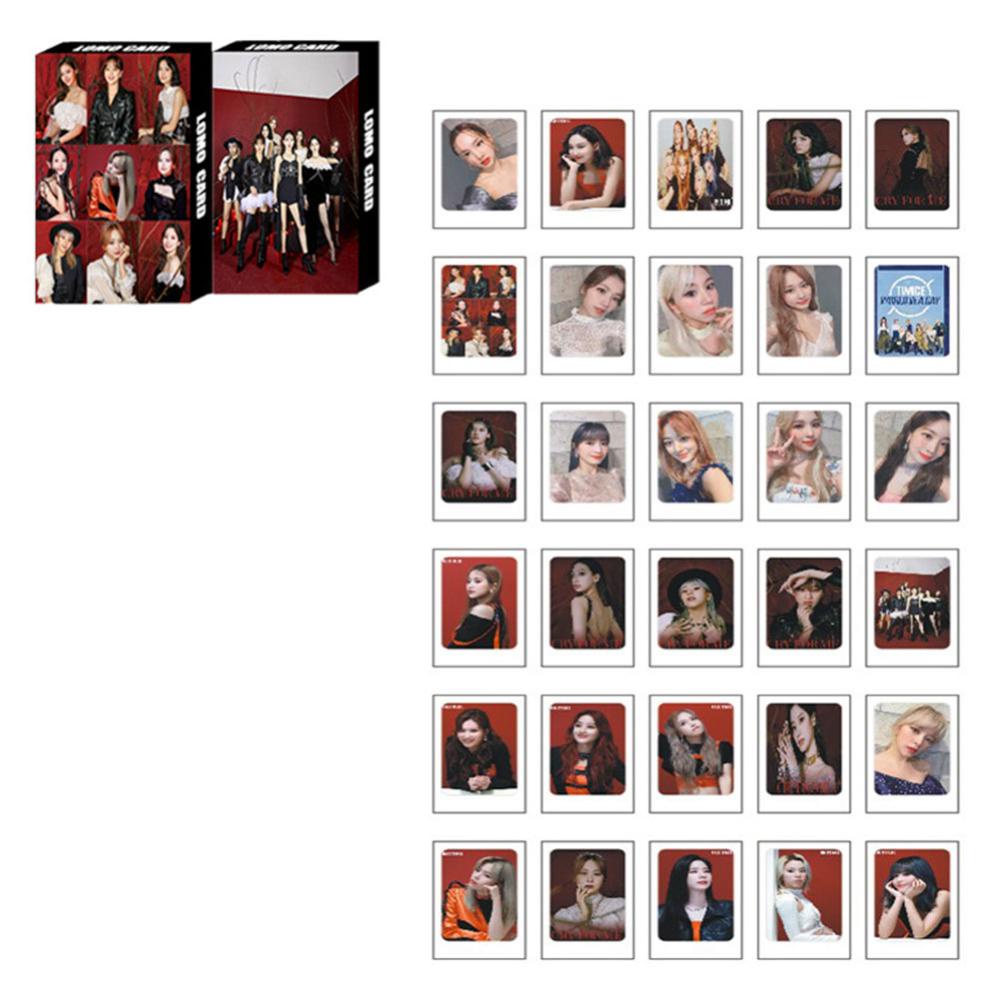 Timekey 30PCS NCT/GOT7/TWICE/ENHYPEN Album LOMO Card Fans Support Gift Hadiah Kolektif Foto Polaroid L8Y8