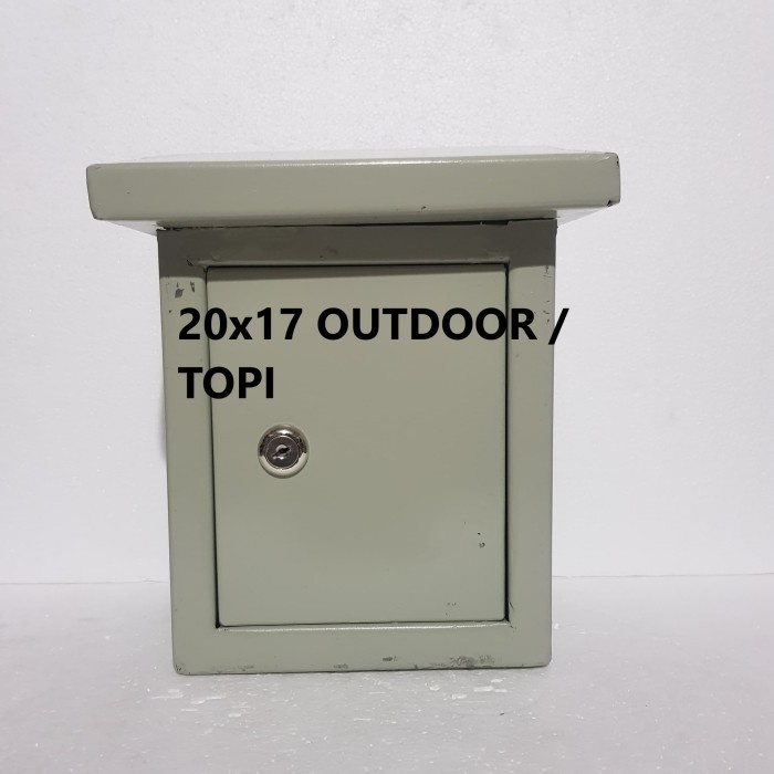 Terlaris Box Panel 20X17 Outdoor + Rel / Panel Box 20X17 Topi + Din Rail Mcb