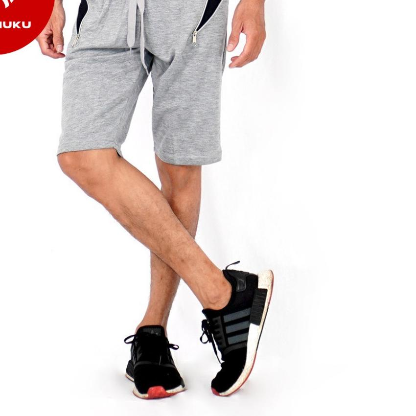 ❈ OKECHUKU Celana Pendek Jogger Joger Pria Selutut / Sedengkul Sweatpants - Jacque ✬