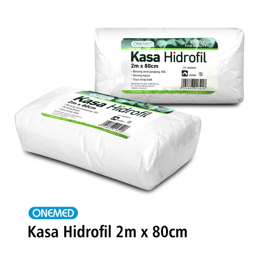 Kasa Hidrofil OneMed 2 M x 80 Cm Roll OJ