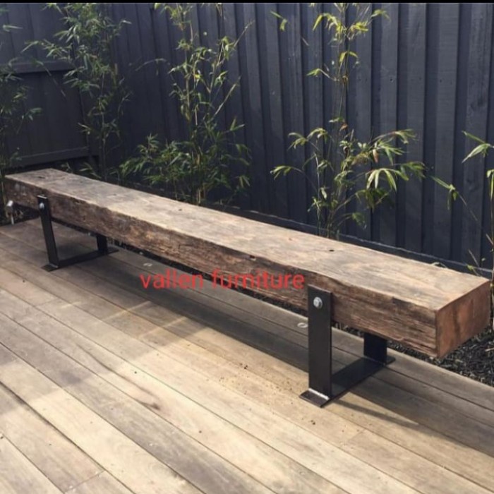 Terlaris Kursi Panjang Balok Kayu