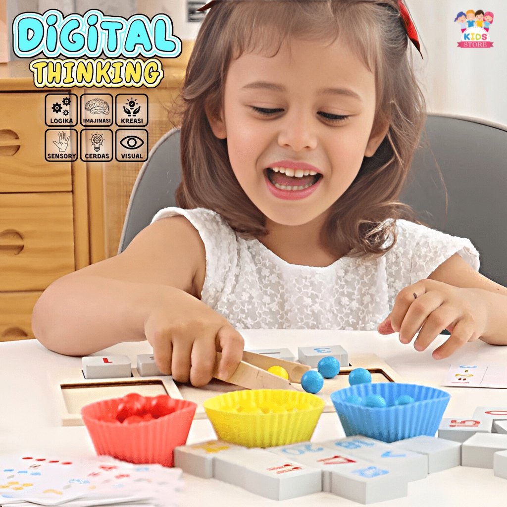 Mainan Edukasi Berhitung Anak 3-4-5-6 Tahun Perempuan Laki Laki | Thinking Digital Toys | Kado Ulang Tahun Anak Cowok