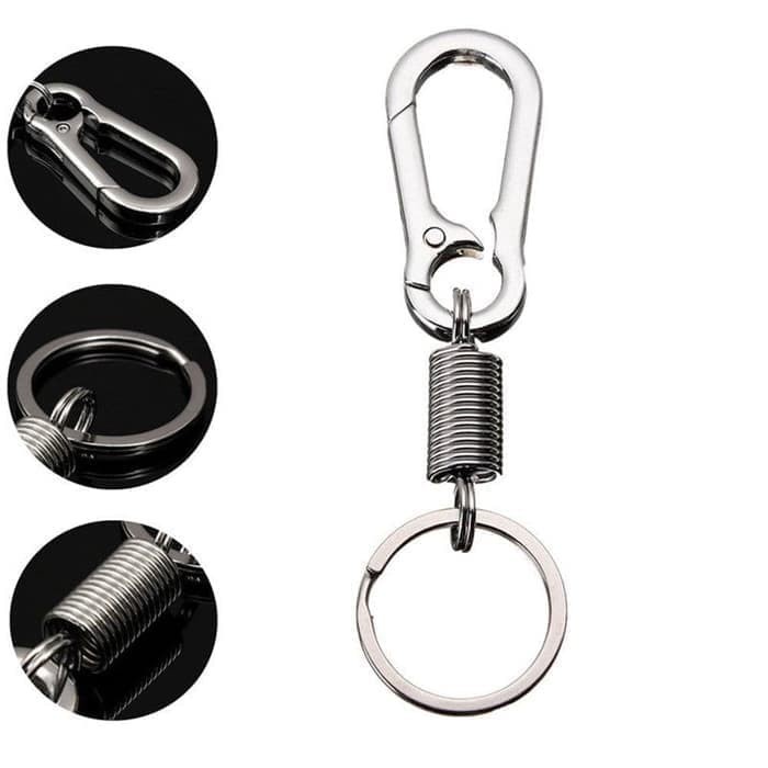 CARABINER GANTUNGAN KUNCI Stainless  KEYRING MOBIL MOTOR Multi Function Karabiner