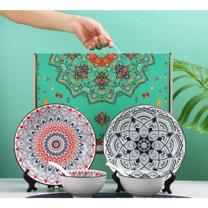 Piring Piring Mangkok Set / Hampers Japanese Bowl Set /Gift Box Hamper Piring