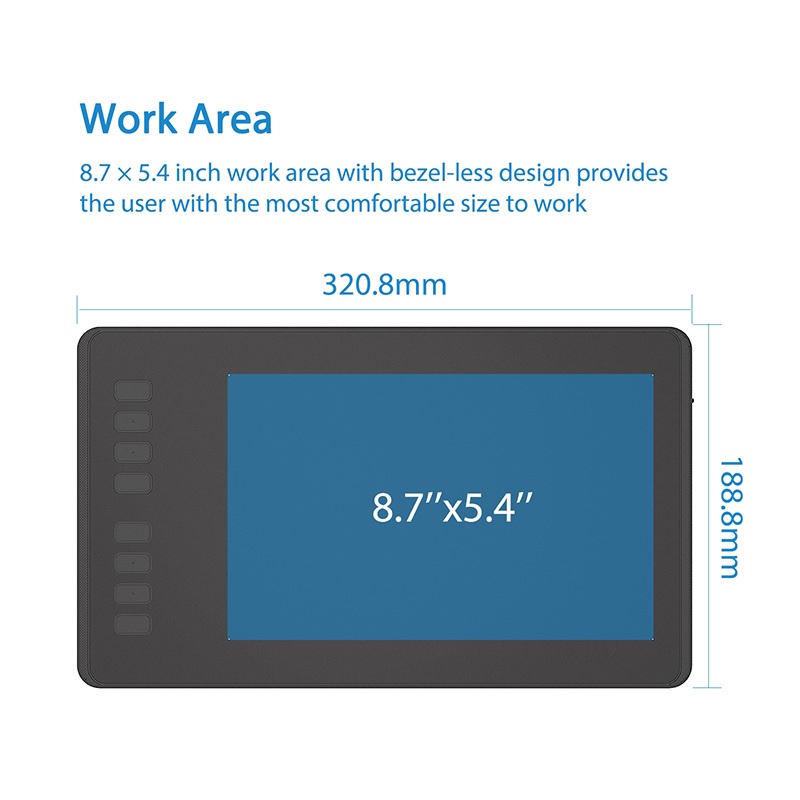 HUION INSPIROY H950P Graphics Drawing Tablet with Battery-free Pen