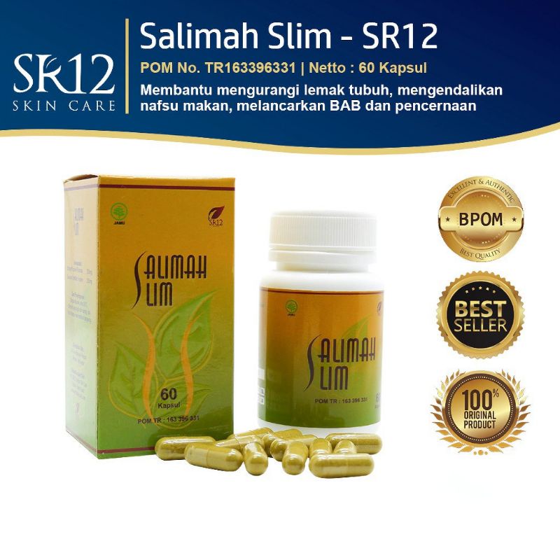 SALIMAH SLIM SR12 PELANGSING AMPUH OBAT DIET / PENURUN BERAT BADAN / DETOX