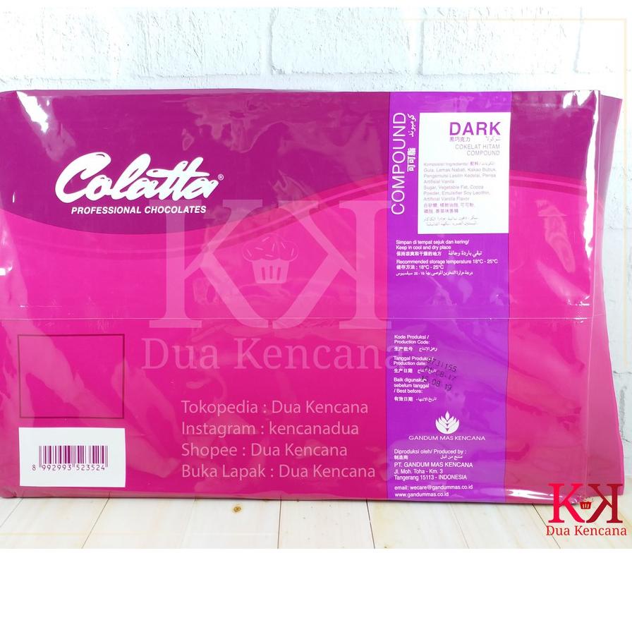 

☆ Colatta Dark Compound 1 KG Coklat Hitam Compound Chocolate Collata ☃