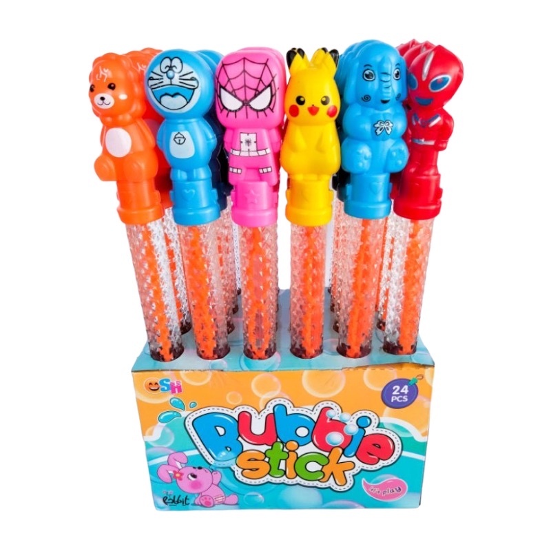 MAINAN BUBBLE/ BUBBLE SABUN STICK/ GELEMBUNG TIUP BALON 4 KARAKTER KUALITAS SUPER 4.9 1RB Penilaian 10