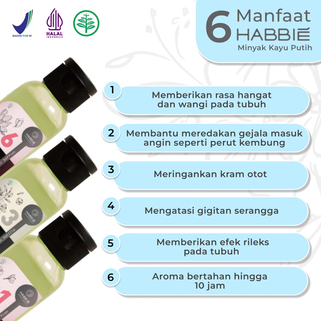 Habbie Minyak Kayu Putih Aromatik No. 7 Indonesian Vanilla 100 ml